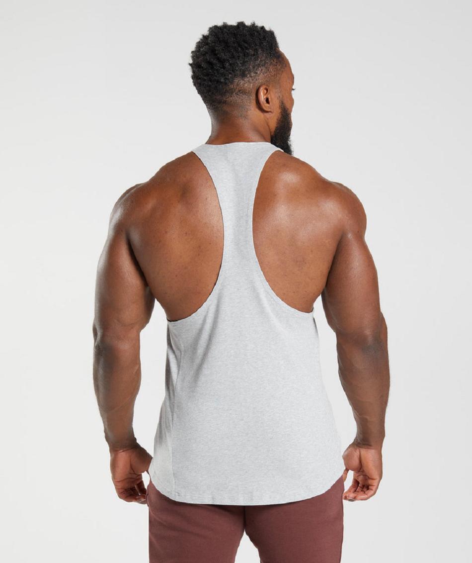 Stringers Gymshark React Hombre Gris Claro | CO 3563FDN